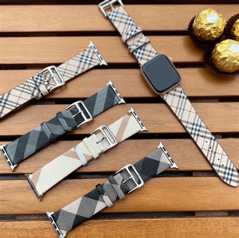 burberry style apple watch band|Burberry Apple Watch band 44mm.